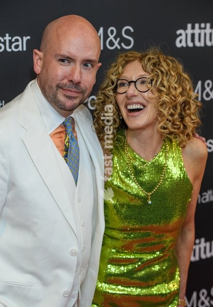 Tom Allen and Kelly Hoppen attend the 2026 Attitude Awards at The Roundhouse, London on 7th October 2026