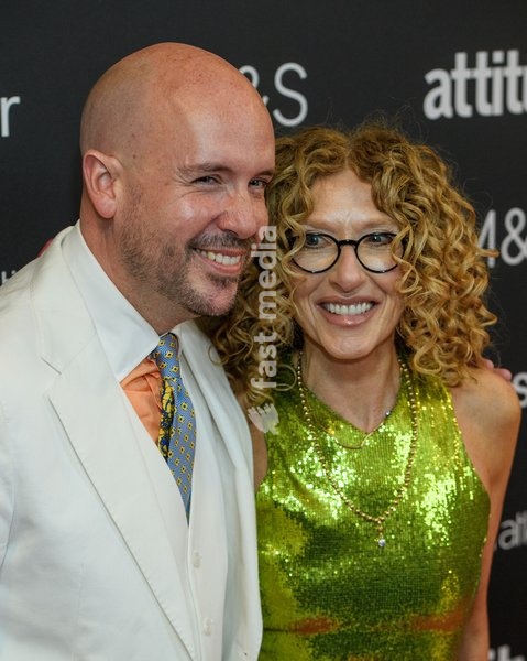Tom Allen and Kelly Hoppen attend the 2026 Attitude Awards at The Roundhouse, London on 7th October 2026