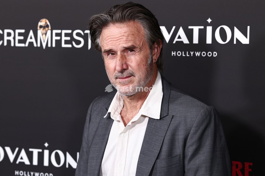 HOLLYWOOD, LOS ANGELES, CALIFORNIA, USA - OCTOBER 06: David Arquette arrives at the 26th Annual Screamfest Horror Film Festival - Opening Night - World Premiere Of Jeremy Weiss' 'The Night Driver' held at TCL Chinese 6 Theatres at Ovation Hollywood on October 6, 2026 in Hollywood, Los Angeles,…