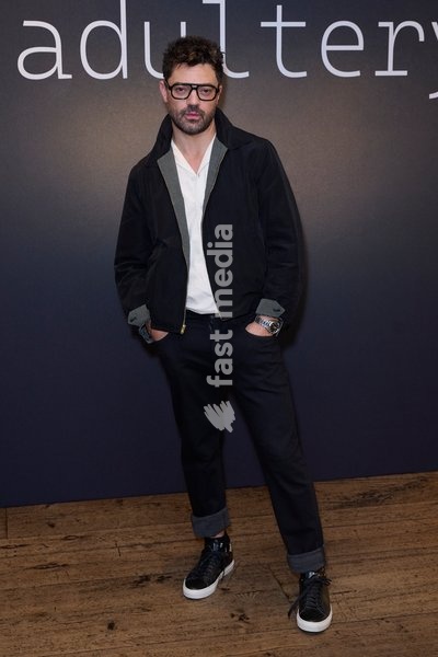 Dominic Cooper seen attending the press screening for Adultery produced by Poison Pen Studios in association with ITV Studios for ITV and STV. The series will launch this October and will be available for streaming on ITVX and STV Player. held at the Soho House Hotel