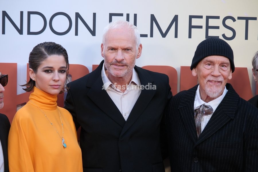Mariana Di Girolamo, Martin McDonagh and John Malkovich at the gala screening of Wild Horse Nine, BFI Southbank, London, UK, 09 October 2026
