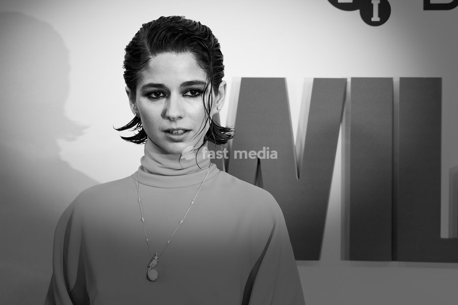 Mariana Di Girólamo attends the Premiere Of Wild Horse Nine on Friday 9 October 2026 at Royal Festival Hall, London. Edtiors Note: Image Converted To Monochrome/Black And White