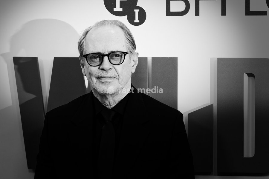 Steve Buscemi attends the Premiere Of Wild Horse Nine on Friday 9 October 2026 at Royal Festival Hall, London. Edtiors Note: Image Converted To Monochrome/Black And White