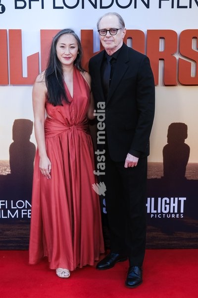 Karen Ho And Steve Buscemi attends the red carpet for Premiere Of Wild Horse Nine screening during the London Film Festival 2026 on Friday 9 October 2026 at Royal Festival Hall, London