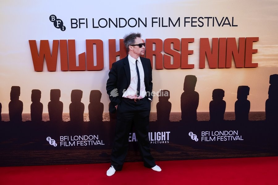 Sam Rockwell attends the red carpet for Premiere Of Wild Horse Nine screening during the London Film Festival 2026 on Friday 9 October 2026 at Royal Festival Hall, London