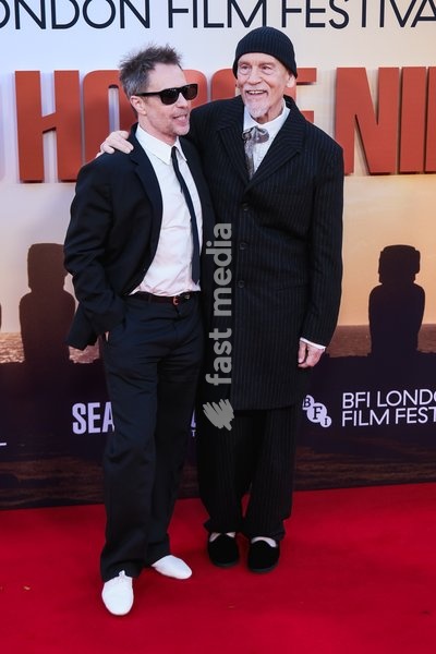 Sam Rockwell, John Malkovich attends the red carpet for Premiere Of Wild Horse Nine screening during the London Film Festival 2026 on Friday 9 October 2026 at Royal Festival Hall, London
