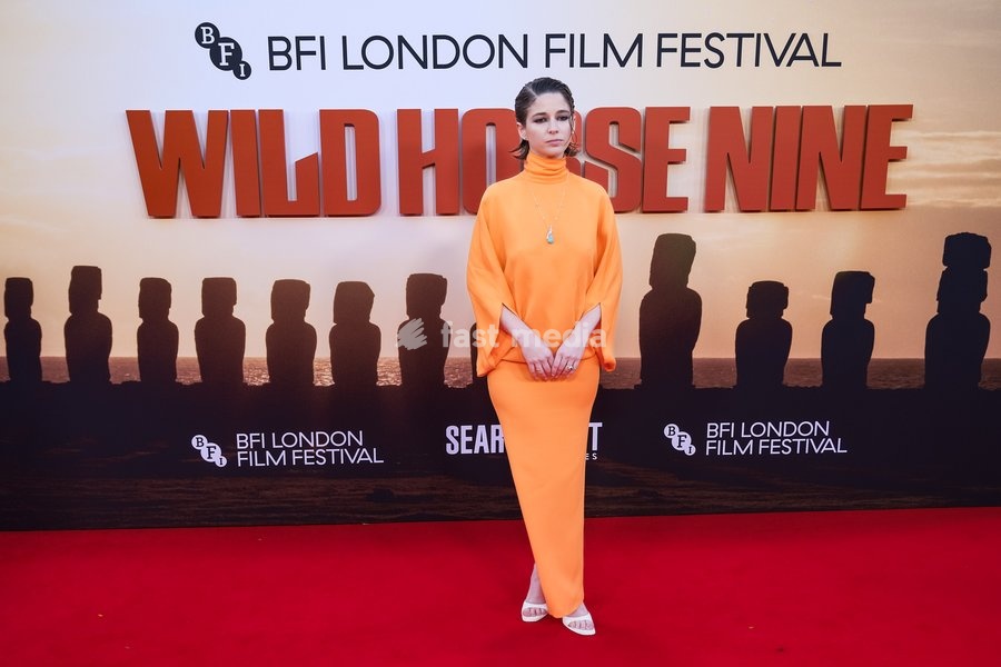 Mariana Di Girólamo attends the red carpet for Premiere Of Wild Horse Nine screening during the London Film Festival 2026 on Friday 9 October 2026 at Royal Festival Hall, London