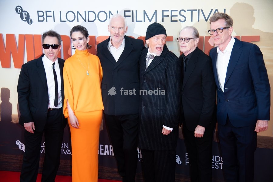 (L-R) - Sam Rockwell, Mariana Di Girólamo, Martin McDonagh, John Malkovich, Steve Buscemi and Graham Broadbent attends the Festival Gala of 'Wild Horse Nine' at The 70th BFI London Film Festival at Royal Festival Hall, Southbank, London, England, UK on Friday 9 October, 2026