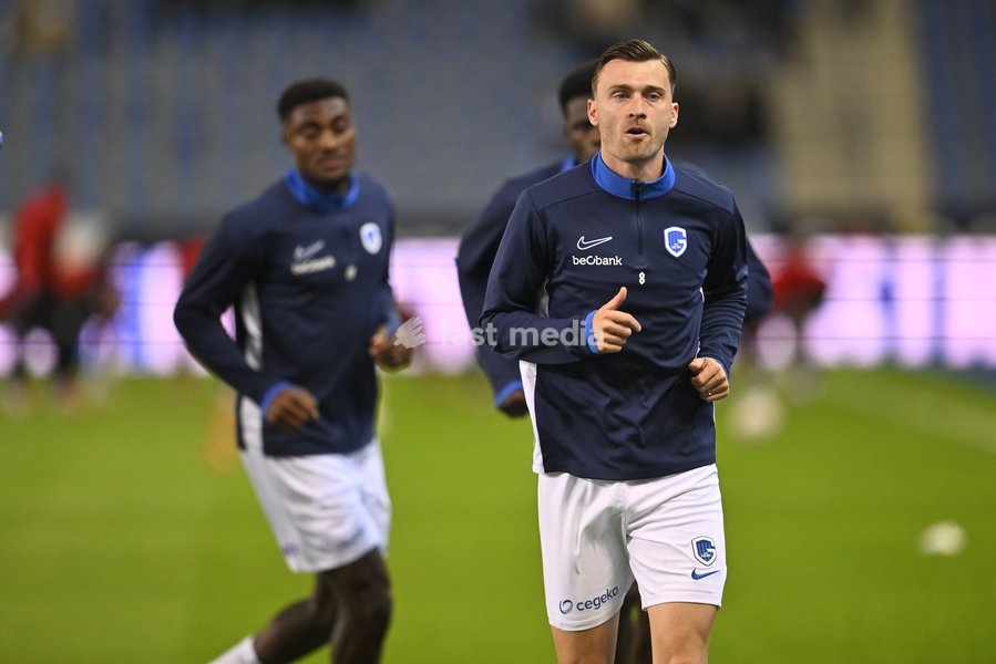 Genk's Bryan Heynen pictured before a soccer match between KRC Genk and KV Kortrijk, Saturday 10 October 2026 in Genk, on day 8 of the 2026-2027 'Jupiler Pro League' first division of the Belgian championship, in Genk