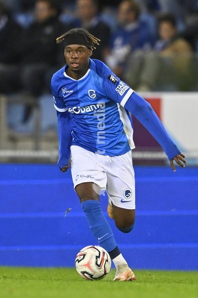 Genk's Noah Adedji-Sternberg pictured during a soccer match between KRC Genk and KV Kortrijk, Saturday 10 October 2026 in Genk, on day 8 of the 2026-2027 'Jupiler Pro League' first division of the Belgian championship, in Genk