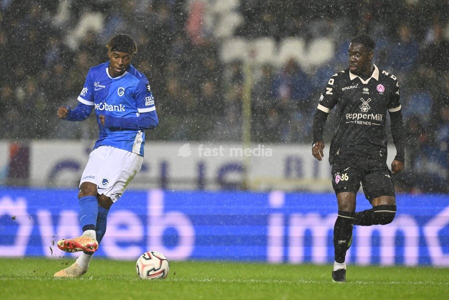 Genk's Noah Adedji-Sternberg a soccer match between KRC Genk and KV Kortrijk, Saturday 10 October 2026 in Genk, on day 8 of the 2026-2027 'Jupiler Pro League' first division of the Belgian championship, in Genk