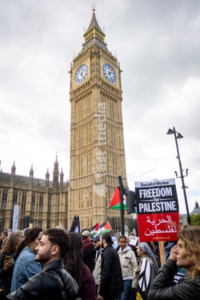 Pro-Palestine demonstrators took to the streets of Central London for the National March for Palestine, marking three years since the war in Gaza began in October 2023. Participants marched in solidarity with Palestinians, carrying Palestinian flags, banners and placards calling for an end to the…
