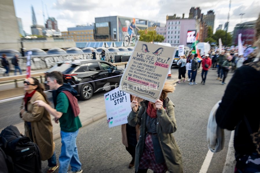 Pro-Palestine demonstrators took to the streets of Central London for the National March for Palestine, marking three years since the war in Gaza began in October 2023. Participants marched in solidarity with Palestinians, carrying Palestinian flags, banners and placards calling for an end to the…