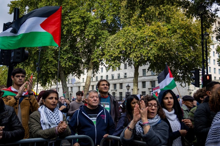 Pro-Palestine demonstrators took to the streets of Central London for the National March for Palestine, marking three years since the war in Gaza began in October 2023. Participants marched in solidarity with Palestinians, carrying Palestinian flags, banners and placards calling for an end to the…
