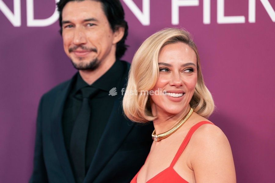 Adam Driver and Scarlett Johansson attend the premiere of 'Paper Tiger' during the 70th BFI London Film Festival at the Royal Festival Hall in London, United Kingdom on October 10, 2026