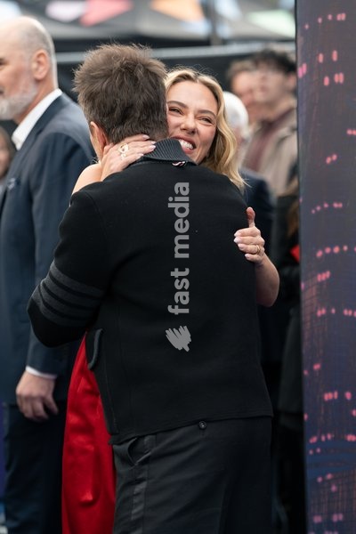 Scarlett Johansson and Sam Rockwell attend the "Ray Gunn" Gala during the 70th BFI London Film Festival at The Royal Festival Hall on October 10, 2026 in London, England