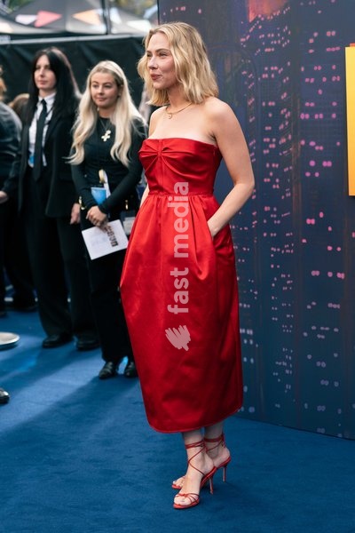 Scarlett Johansson attends the "Ray Gunn" Gala during the 70th BFI London Film Festival at The Royal Festival Hall on October 10, 2026 in London, England