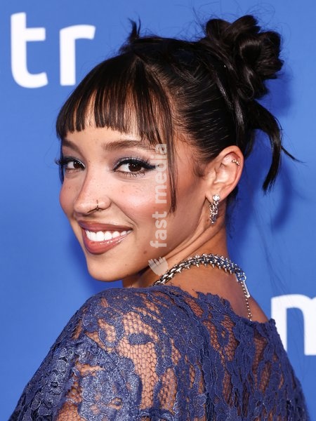 WEST HOLLYWOOD, LOS ANGELES, CALIFORNIA, USA - OCTOBER 10: Tinashe Jorgensen Kachingwe arrives at MISTR's 2nd Annual National PrEP Day Celebration held at The Abbey Food and Bar on October 10, 2026 in West Hollywood, Los Angeles, California, United States