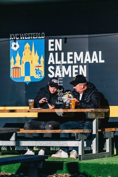 Westerlo's supporters pictured during a soccer match between KVC Westerlo and Royal Antwerp FC, Sunday 11 October 2026 in Westerlo, on day 8 of the 2026-2027 'Jupiler Pro League' first division of the Belgian championship