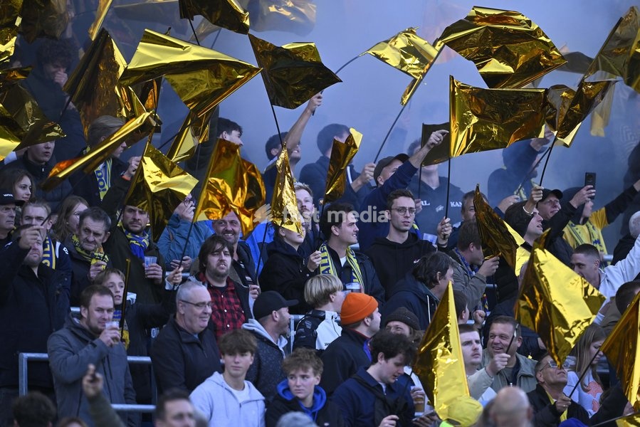 Westerlo's supporters pictured before a soccer match between KVC Westerlo and Royal Antwerp FC, Sunday 11 October 2026 in Westerlo, on day 8 of the 2026-2027 'Jupiler Pro League' first division of the Belgian championship