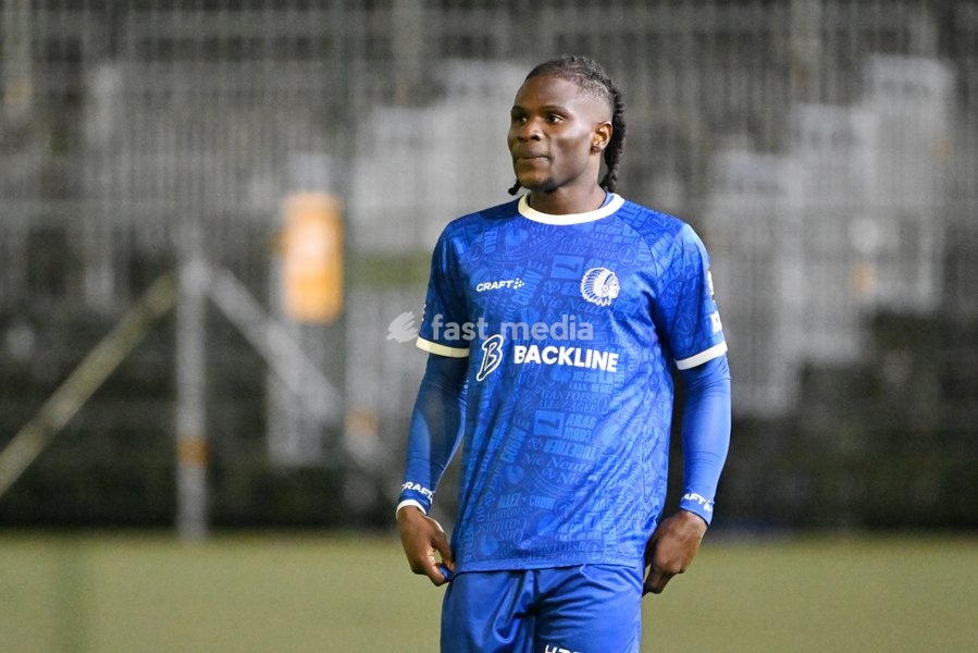 Jong Gent's Abdoul Ayinde is pictured during a soccer match between Jong KAA Gent and FCV Rfc Seraing, Sunday 11 October 2026 in Gent, on day 7 of the 2026-2027 'Challenger Pro League' second highest division of the Belgian championship