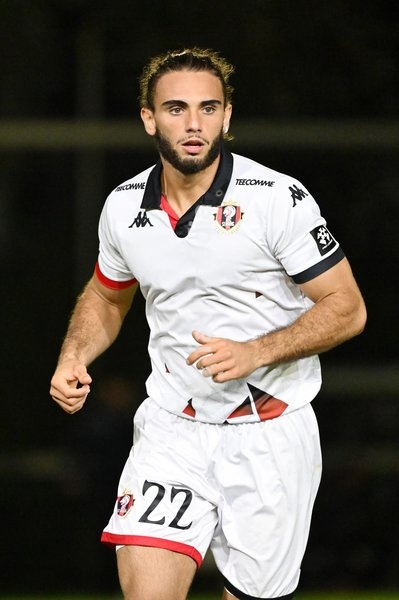 Seraing's Matteo Scarpinati is pictured during a soccer match between Jong KAA Gent and FCV Rfc Seraing, Sunday 11 October 2026 in Gent, on day 7 of the 2026-2027 'Challenger Pro League' second highest division of the Belgian championship
