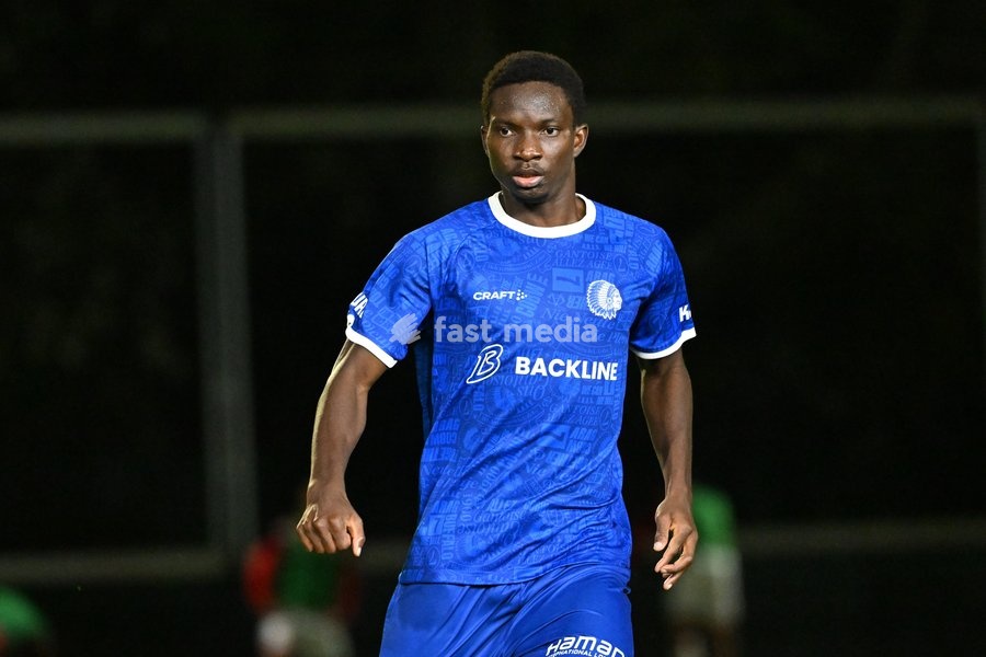 Jong Gent's Aboubakar Abdullahi is pictured during a soccer match between Jong KAA Gent and FCV Rfc Seraing, Sunday 11 October 2026 in Gent, on day 7 of the 2026-2027 'Challenger Pro League' second highest division of the Belgian championship