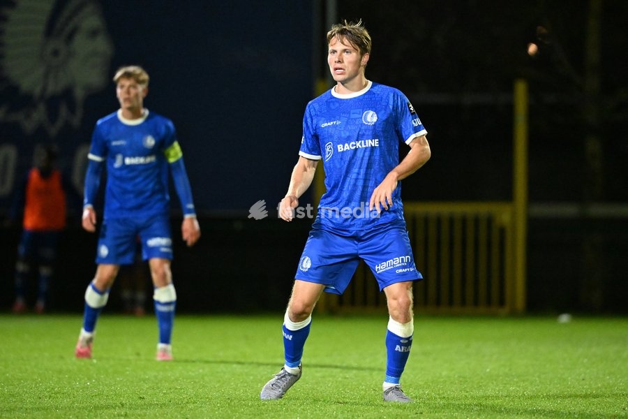 Jong Gent's Matisse Samoise is pictured during a soccer match between Jong KAA Gent and FCV Rfc Seraing, Sunday 11 October 2026 in Gent, on day 7 of the 2026-2027 'Challenger Pro League' second highest division of the Belgian championship