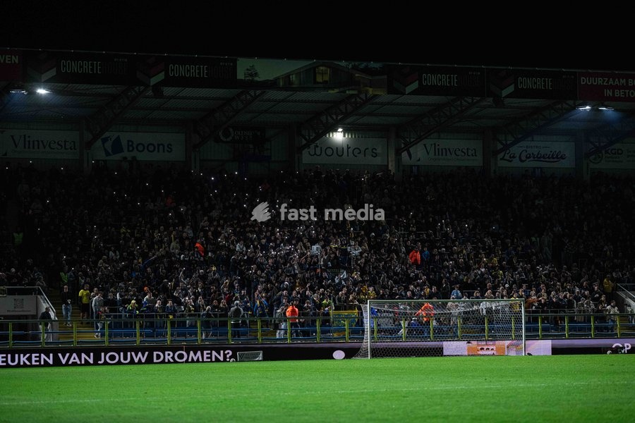 Westerlo's supporters pictured during a soccer match between KVC Westerlo and Royal Antwerp FC, Sunday 11 October 2026 in Westerlo, on day 8 of the 2026-2027 'Jupiler Pro League' first division of the Belgian championship