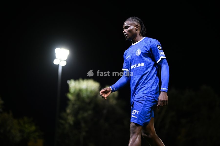 Jong Gent's Abdoul Ayinde is pictured during a soccer match between Jong KAA Gent and FCV Rfc Seraing, Sunday 11 October 2026 in Gent, on day 7 of the 2026-2027 'Challenger Pro League' second highest division of the Belgian championship