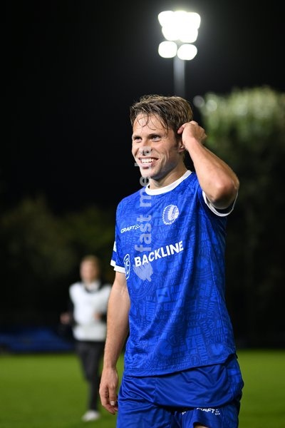 Jong Gent's Matisse Samoise is pictured after a soccer match between Jong KAA Gent and FCV Rfc Seraing, Sunday 11 October 2026 in Gent, on day 7 of the 2026-2027 'Challenger Pro League' second highest division of the Belgian championship