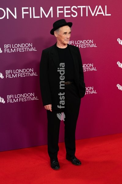 LONDON, ENGLAND - OCTOBER 11: Mark Rylance attends the “Artificial” gala screening during the BFI London Film Festival at Southbank Centre on October 11, 2026 in London, England