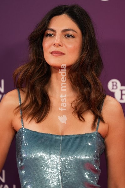 LONDON, ENGLAND - OCTOBER 11: Monica Barbaro attends the “Artificial” gala screening during the BFI London Film Festival at Southbank Centre on October 11, 2026 in London, England