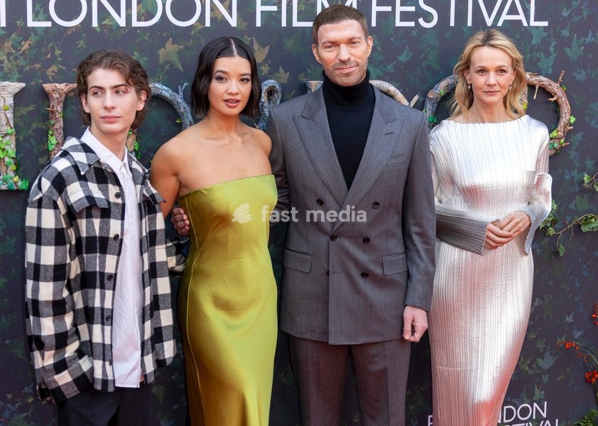 Jacob Tremblay, Peyton Elizabeth Lee, Travis Knight and Carey Mulligan attends "Wildwood" Gala during the BFI London Film Festival, at the Royal Festival Hall in London, England. UK. Sunday 11th October 2026