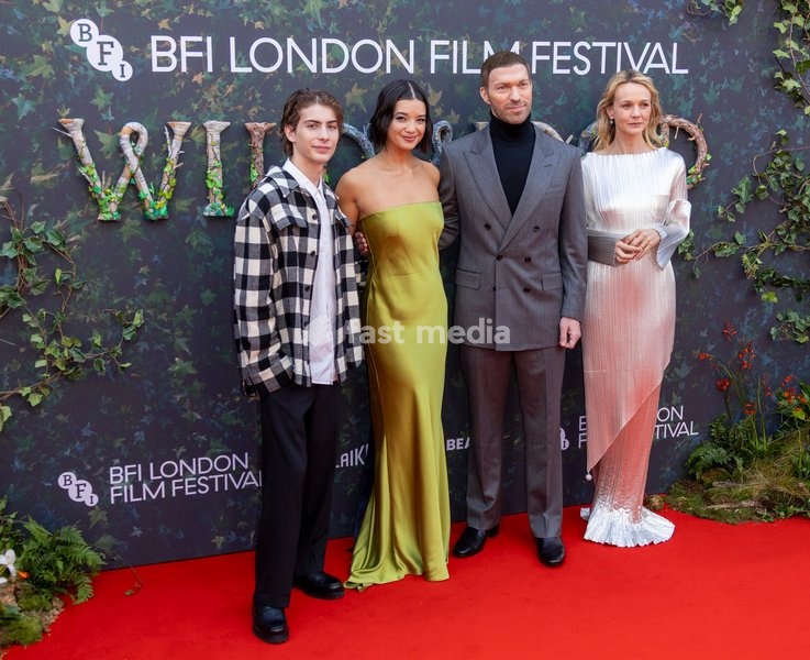 Jacob Tremblay, Peyton Elizabeth Lee, Travis Knight and Carey Mulligan attends "Wildwood" Gala during the BFI London Film Festival, at the Royal Festival Hall in London, England. UK. Sunday 11th October 2026
