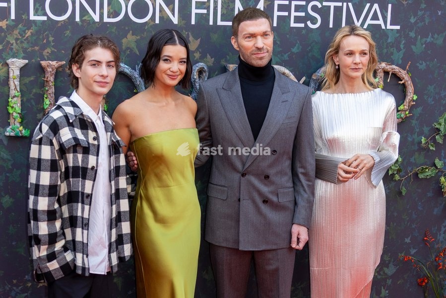 Jacob Tremblay, Peyton Elizabeth Lee, Travis Knight and Carey Mulligan attends "Wildwood" Gala during the BFI London Film Festival, at the Royal Festival Hall in London, England. UK. Sunday 11th October 2026