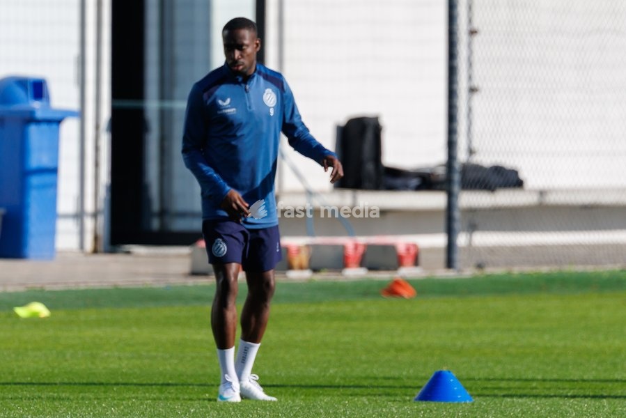 Club's Carlos Forbs pictured in action during a training session of Belgian soccer team Club Brugge KV, Monday 12 October 2026 in Knokke-Heist. Club is preparing for the the UEFA Champions League league phase game against Italian Inter Milan