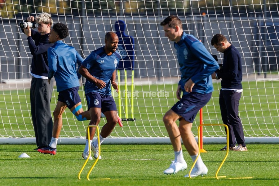 Club's Hans Vanaken pictured in action during a training session of Belgian soccer team Club Brugge KV, Monday 12 October 2026 in Knokke-Heist. Club is preparing for the the UEFA Champions League league phase game against Italian Inter Milan