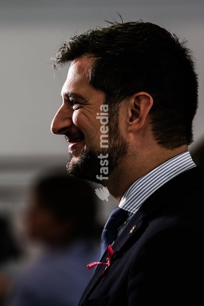 Walloon Minister President Adrien Dolimont pictured during a press conference of the Walloon Government on the budget 2027, Monday 12 October 2026 ,in Jambes, Namur