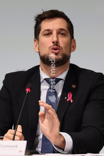 Walloon Minister President Adrien Dolimont pictured during a press conference of the Walloon Government on the budget 2027, Monday 12 October 2026 ,in Jambes, Namur