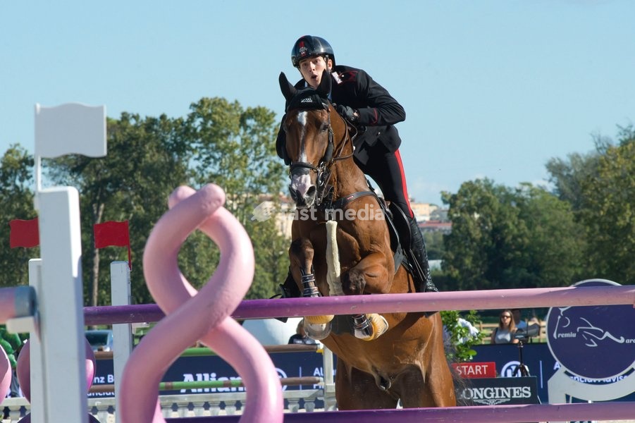 Italy, Rome, 11 October, 2026 - Longines Global Champions Tour Rome. Pietro Giannattasio Military Hippodrome, Pictured : Giacomo Casadei on hagracon PS Photo