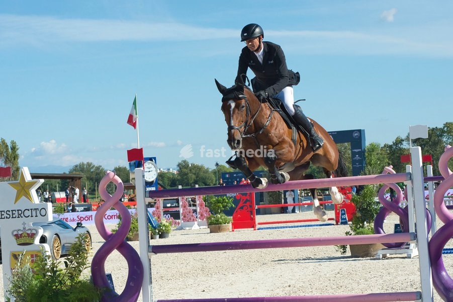 Italy, Rome, 11 October, 2026 - Longines Global Champions Tour Rome. Pietro Giannattasio Military Hippodrome, Pictured : Marco Kutscher on Pikeur Lemar NRW Photo