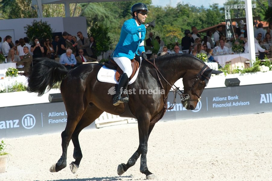 Italy, Rome, 11 October, 2026 - Longines Global Champions Tour Rome. Pietro Giannattasio Military Hippodrome, Pictured : Abdel Savod on Wathnan Quaker Brimbelles Z Photo
