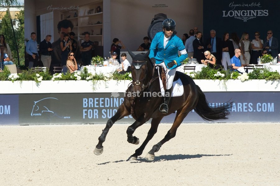 Italy, Rome, 11 October, 2026 - Longines Global Champions Tour Rome. Pietro Giannattasio Military Hippodrome, Pictured : Abdel Savod on Wathnan Quaker Brimbelles Z Photo