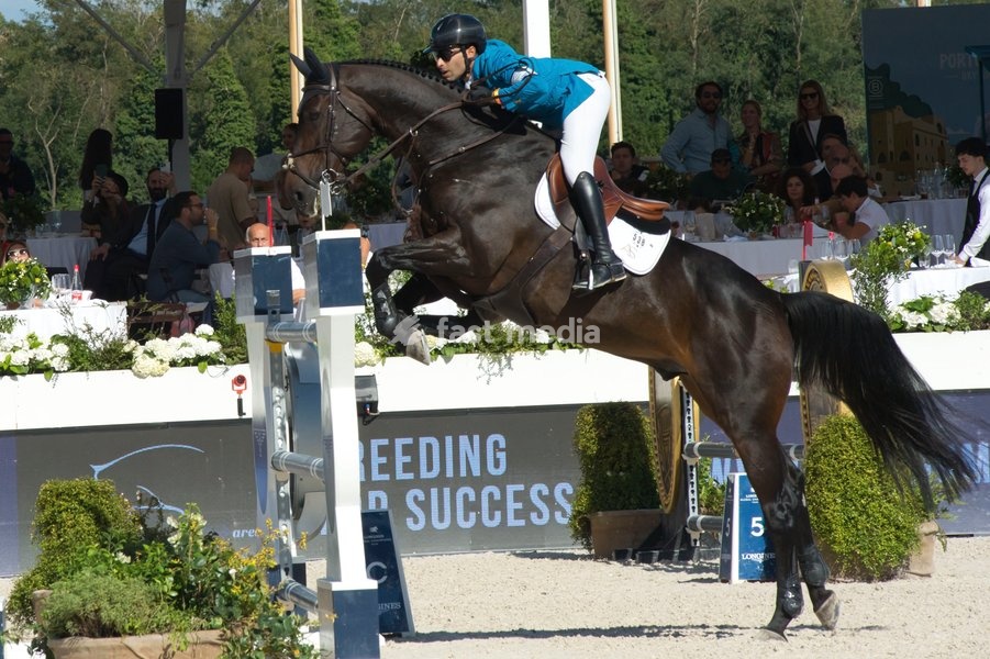 Italy, Rome, 11 October, 2026 - Longines Global Champions Tour Rome. Pietro Giannattasio Military Hippodrome, Pictured : Abdel Savod on Wathnan Quaker Brimbelles Z Photo