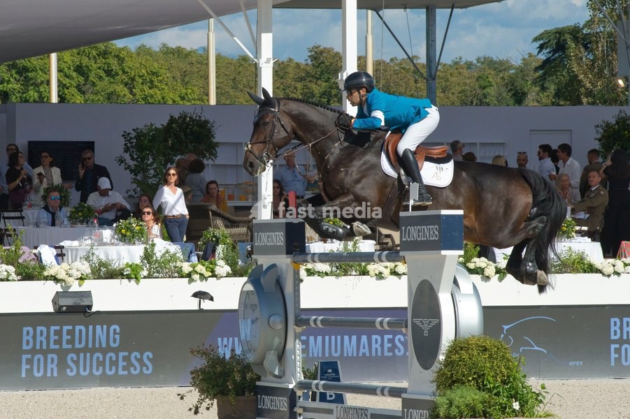 Italy, Rome, 11 October, 2026 - Longines Global Champions Tour Rome. Pietro Giannattasio Military Hippodrome, Pictured : Abdel Savod on Wathnan Quaker Brimbelles Z Photo