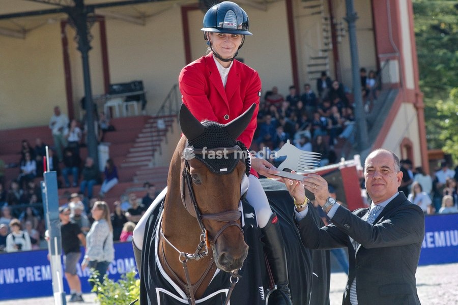 Italy, Rome, 11 October, 2026 - Longines Global Champions Tour Rome. Pietro Giannattasio Military Hippodrome, Pictured : CHARLOTTE BARBEY ON ISA TELLA Photo