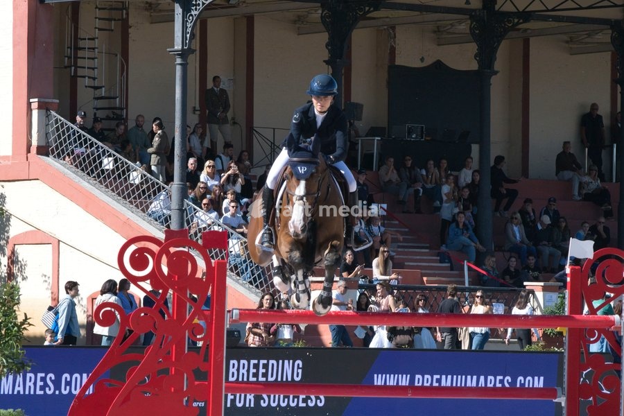 Italy, Rome, 11 October, 2026 - Longines Global Champions Tour Rome. Pietro Giannattasio Military Hippodrome, Pictured : VANESSA PT ON HARLEQUIN DES FLAUGES Photo