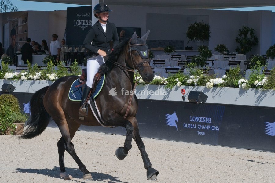 Italy, Rome, 11 October, 2026 - Longines Global Champions Tour Rome. Pietro Giannattasio Military Hippodrome, Pictured : SANNE THIJSSEN ON FARAH Z. Photo