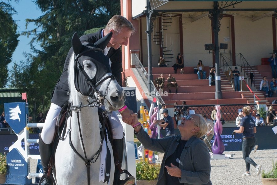 Italy, Rome, 11 October, 2026 - Longines Global Champions Tour Rome. Pietro Giannattasio Military Hippodrome, Pictured : JUR VRIELING ON NIKKY VERA Photo